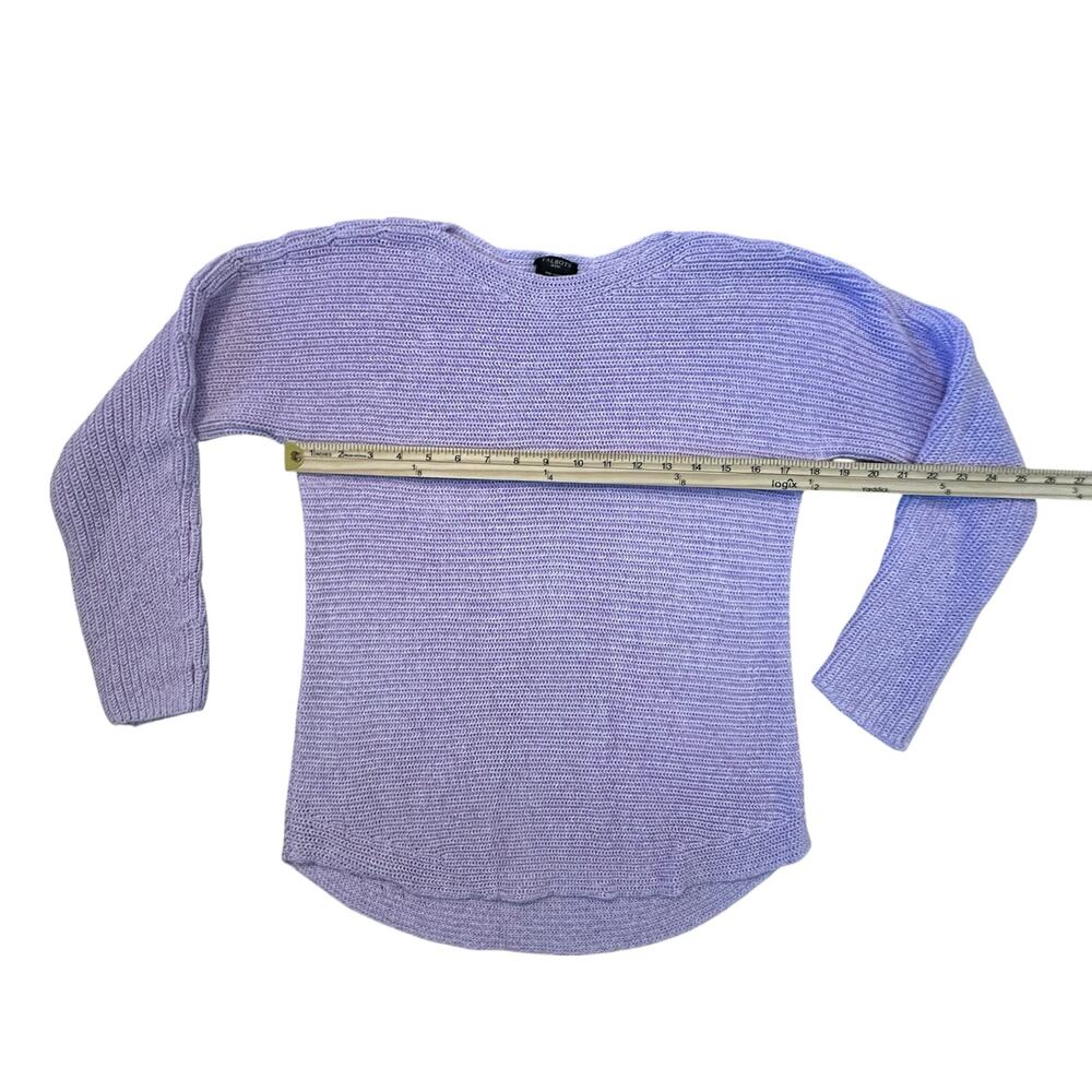 *SOLD* Talbots Lavender Petites 100% Pima Cotton Sweater Size MP ComfyChic Quiet - Picture 5 of 9